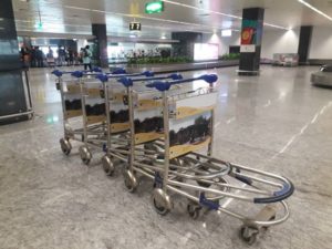 Luggage Trolley Advertising at Bangalore Airport