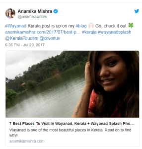 Kerala Tourism Influencer Campaign