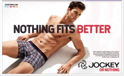 TOI Bangalore Ad for fashio brand Jockey