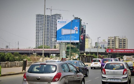 hoarding advertising in Mahim, Mumbai