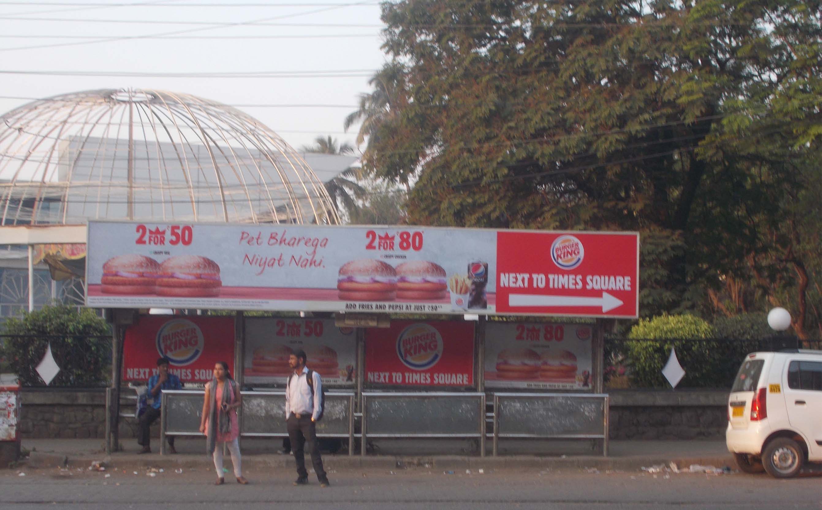 Advertising on Bus Shelter in Andheri East, Mumbai