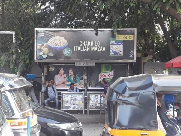 Advertising On Bus Shelter In Andheri East, Mumbai