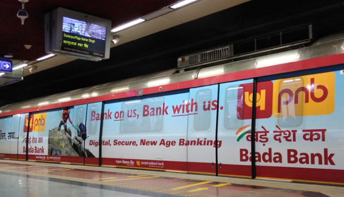 Fintech Ads on Metro Train
