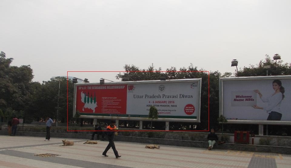 Advertising On Hoarding In Sector 24, Gurugram