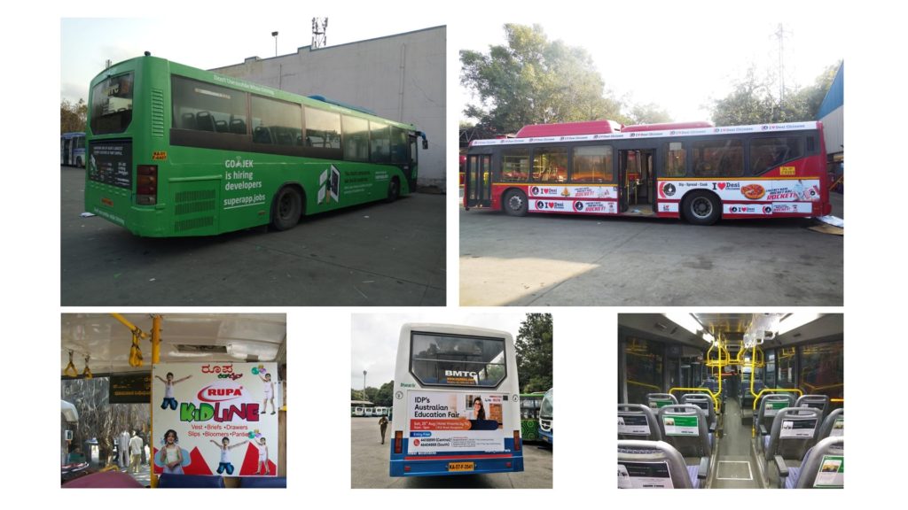 Bus advertising in India