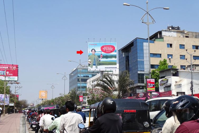 Advertising On Hoarding In Jubilee Hills, Hyderabad