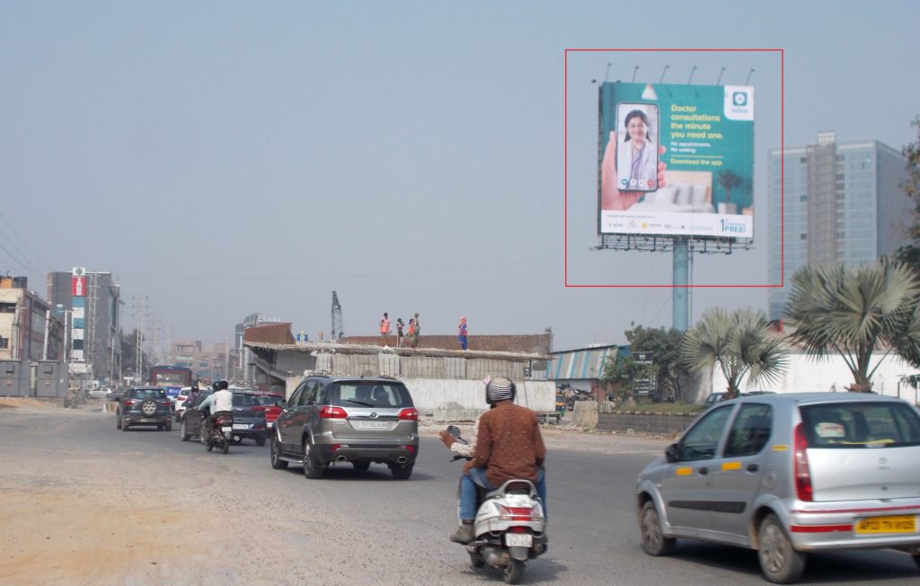 Advertising on Hoarding in HITEC City, Hyderabad