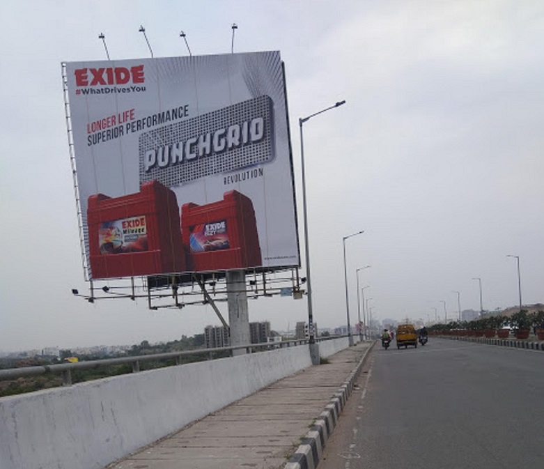 Advertising On Hoarding In Madhapur, Hyderabad