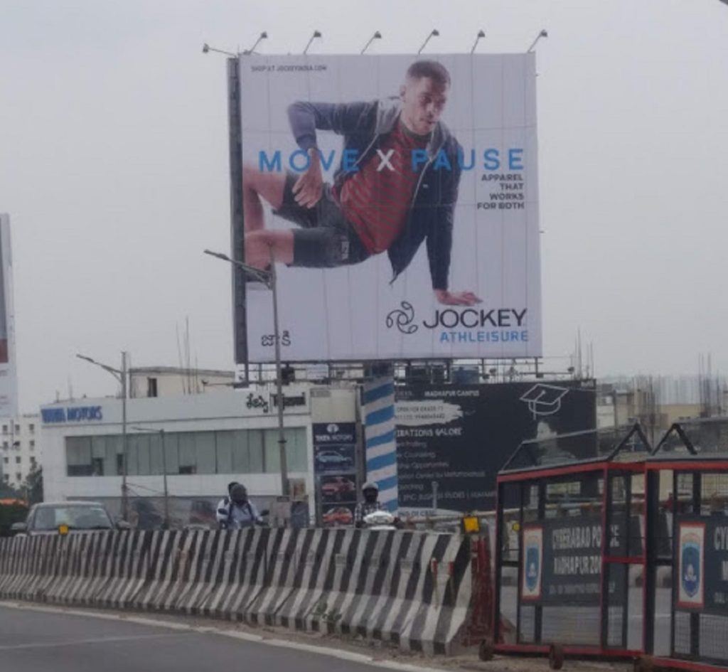 Advertising on Hoarding in Madhapur, Hyderabad