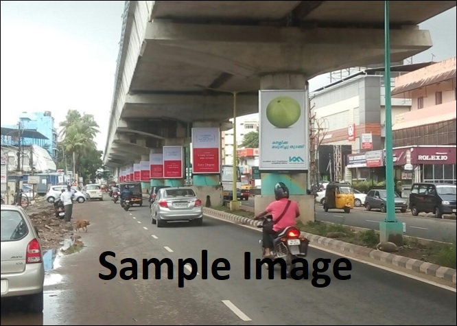 Advertising on Metro Pillar in Madhapur, Hyderabad