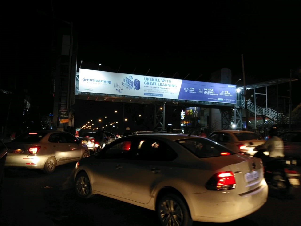 Skywalk advertising in Bellandur 