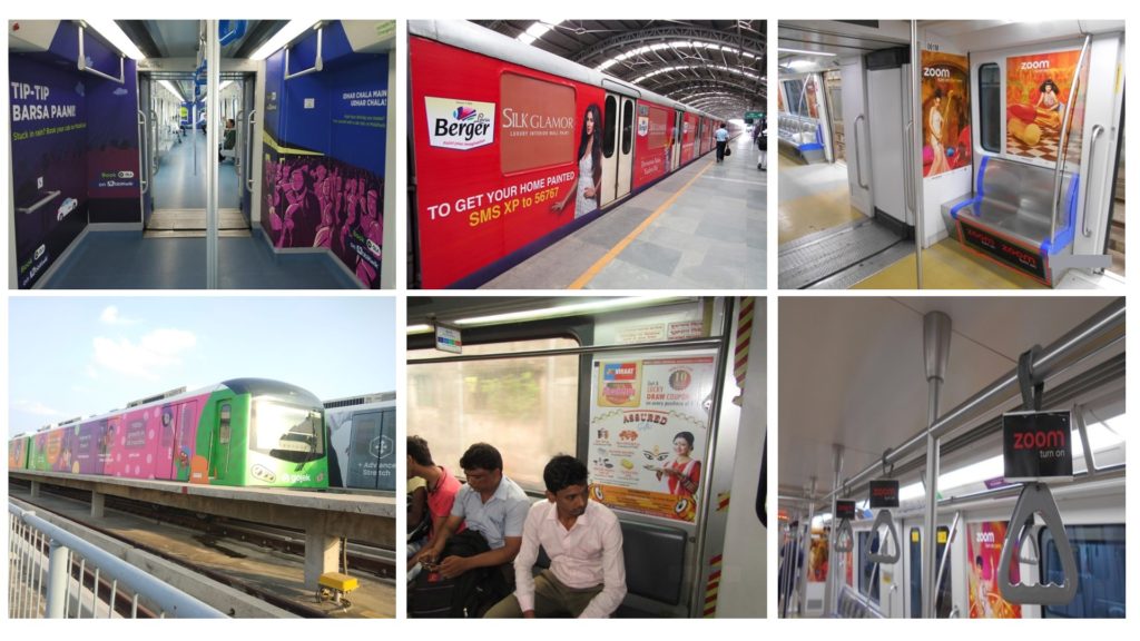 Metro Train Advertising In India