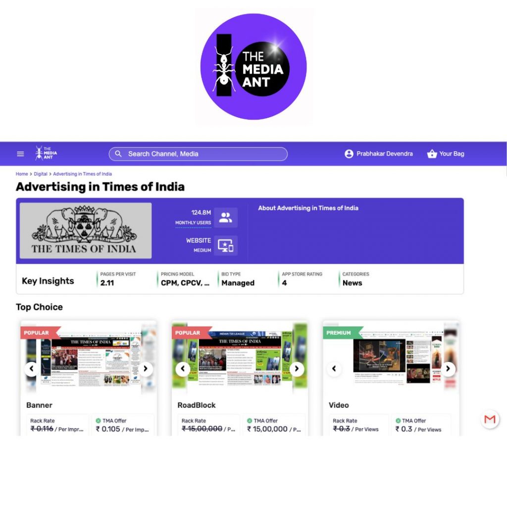 Times of India Newspaper Advertisement Rates And Book Ad Online